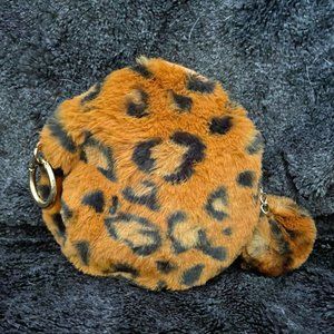 Change Purse & Bracelets: Leopard Print Purse & 2 Adjustable Sequins Bracelets